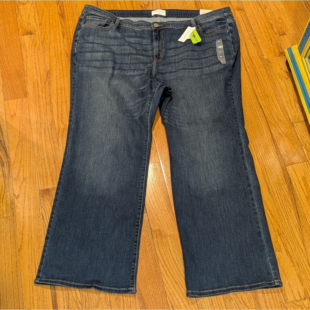 Mid Rise Flex Magic Waistband Bootcut Jeans NWT Size 28 Lane Bryant‎ Dark Blue